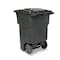 Toter Toter 96 Gal. Trash Can Blackstone with Quiet Wheels and Lid ANA96 - alternate 5